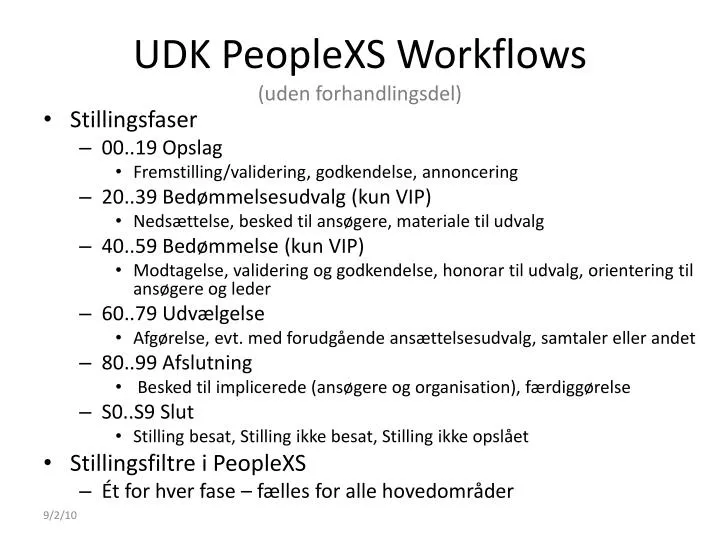 udk peoplexs workflows uden forhandlingsdel