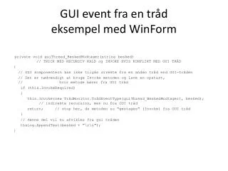 gui event fra en tr d eksempel med winform
