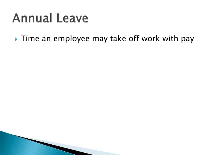 annual leave