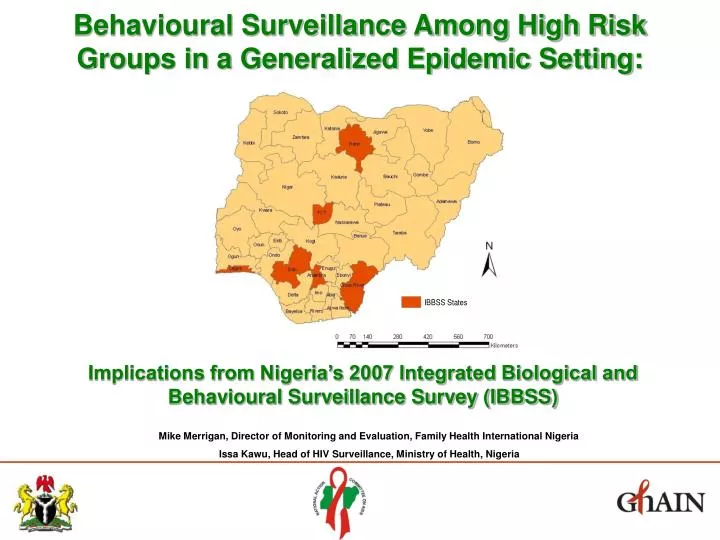 behavioural surveillance among high risk groups in a generalized epidemic setting