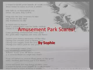 Amusement Park Scares!