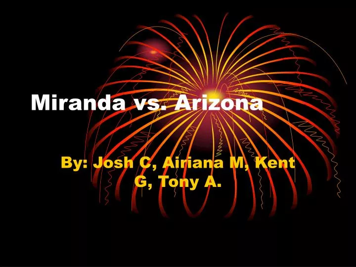 miranda vs arizona