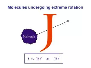 Molecules undergoing extreme rotation