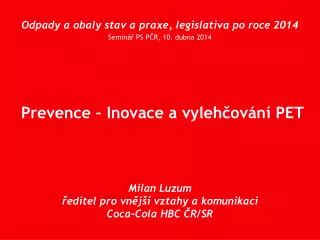 prevence inovace a vyleh ov n pet