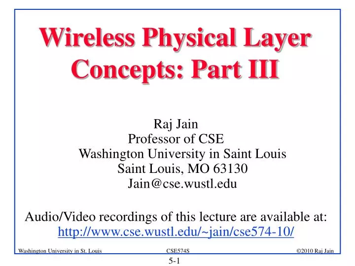 wireless physical layer concepts part iii