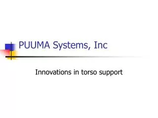 PUUMA Systems, Inc