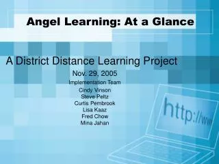 Angel Learning: At a Glance