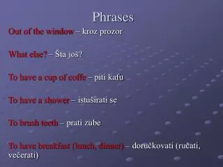 Phrases