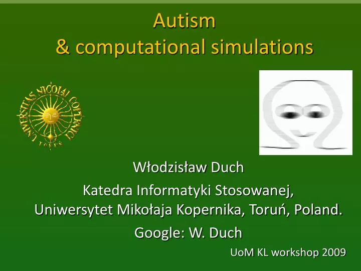 autism computational simulations