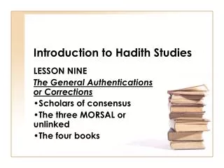 Introduction to Hadith Studies