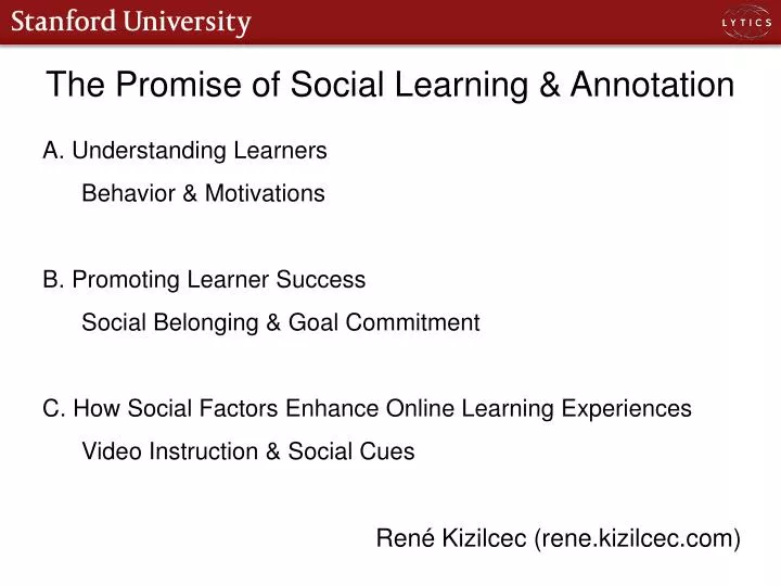 the promise of social learning annotation