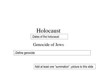 Holocaust