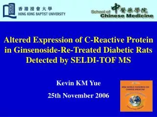 Kevin KM Yue 25th November 2006