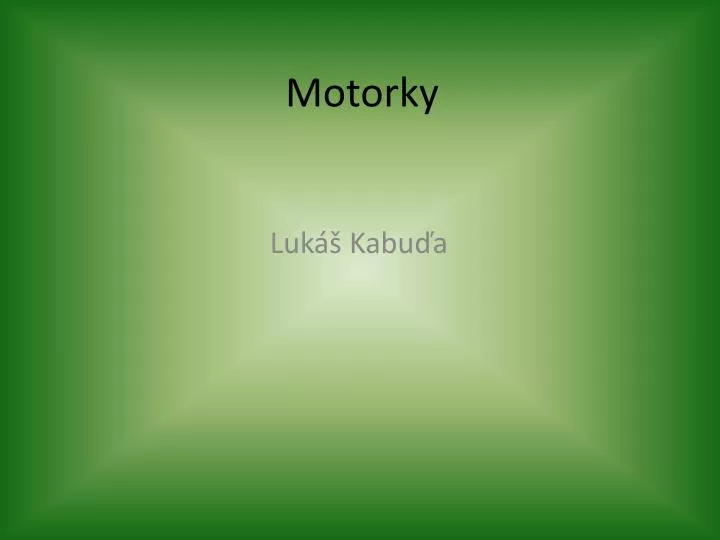 motorky