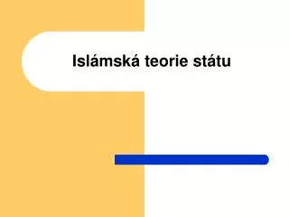 isl msk teorie st tu