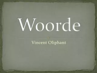 woorde