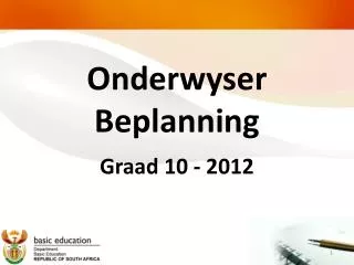 onderwyser beplanning