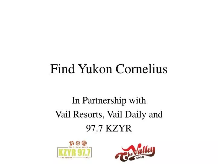 find yukon cornelius