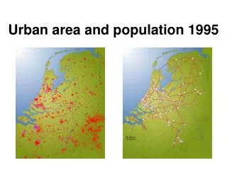 Urban area and population 1995