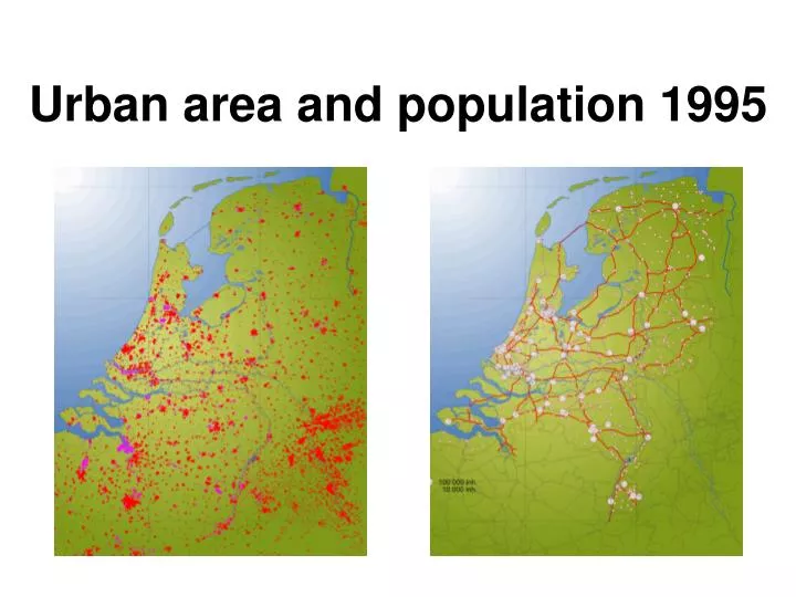 urban area and population 1995