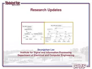 Research Updates