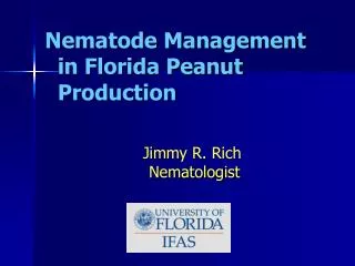 Nematode Management in Florida Peanut Production