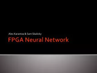 FPGA Neural Network