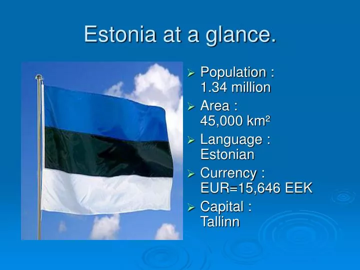 estonia at a glance