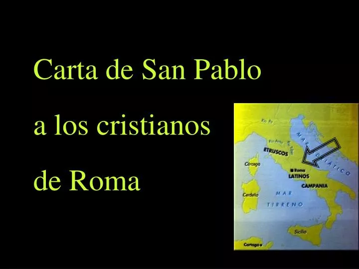 carta de san pablo a los cristianos de roma