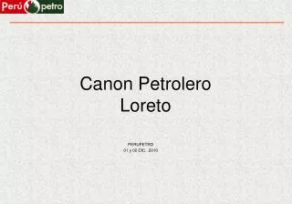 canon petrolero loreto