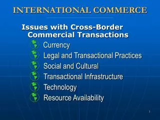 international commerce