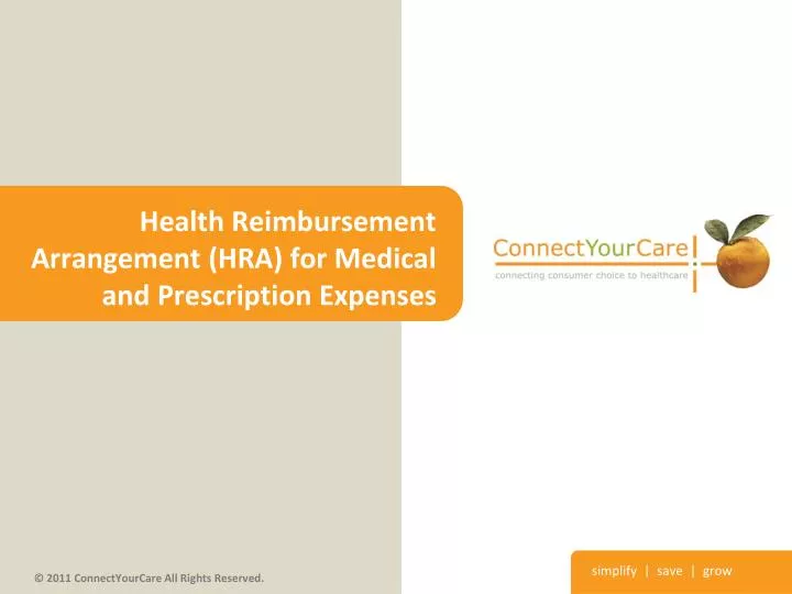 health reimbursement arrangement hra for medical and prescription expenses