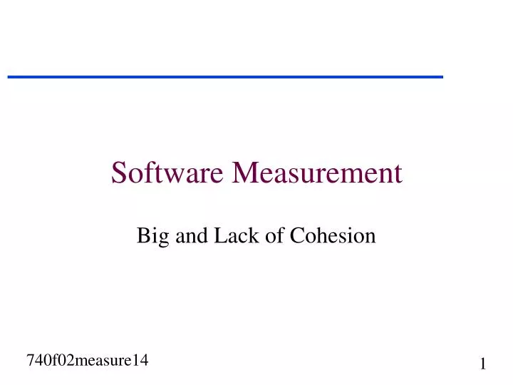 software measurement