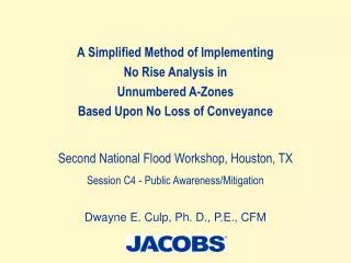 A Simplified Method of Implementing No Rise Analysis in Unnumbered A-Zones