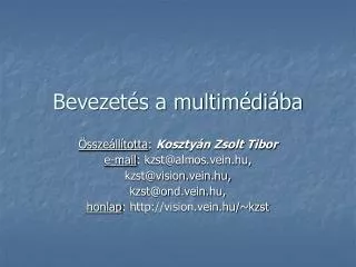 bevezet s a multim di ba