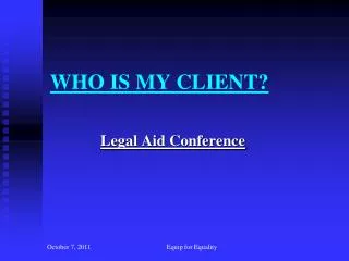 who is my client