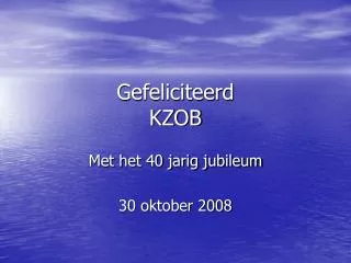 gefeliciteerd kzob