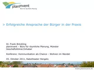 erfolgreiche ansprache der b rger in der praxis