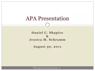 APA Presentation