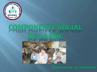 presentada por lic ilda chavez