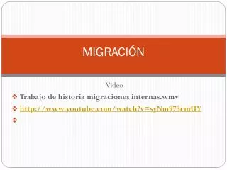 migraci n