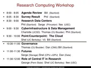 Research Computing Workshop