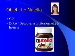 objet le nutella