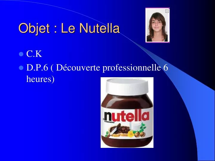 objet le nutella