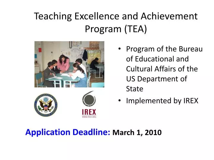 teaching excellence and achievement program tea