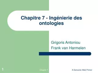 chapitre 7 ing nierie des ontologies