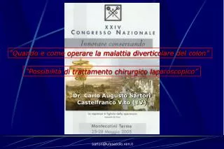 Dr. Carlo Augusto Sartori Castelfranco V.to (TV)