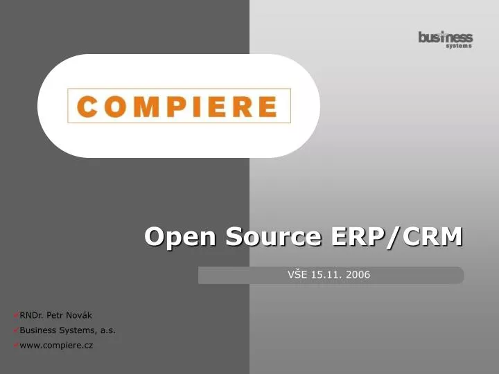 open source erp crm