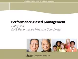 Performance-Based Management Cathy Iles DHS Performance Measure Coordinator