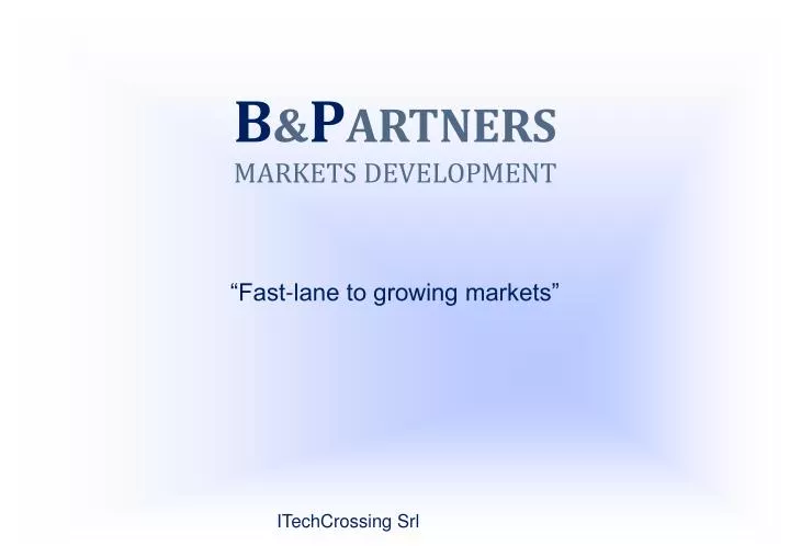 b p artners markets development fast lane to growing markets